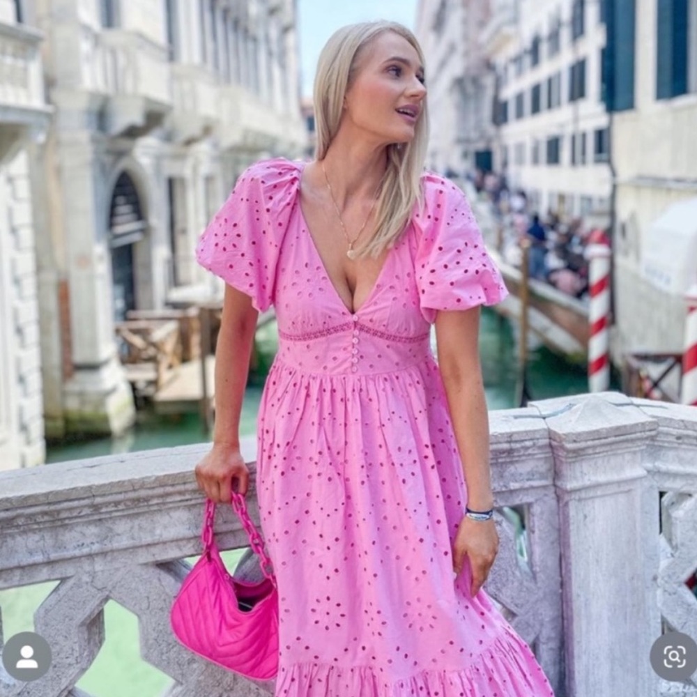 GORGEOUS ZARA Embroidered Eyelet Detailed Dress - Picture 12 of 12